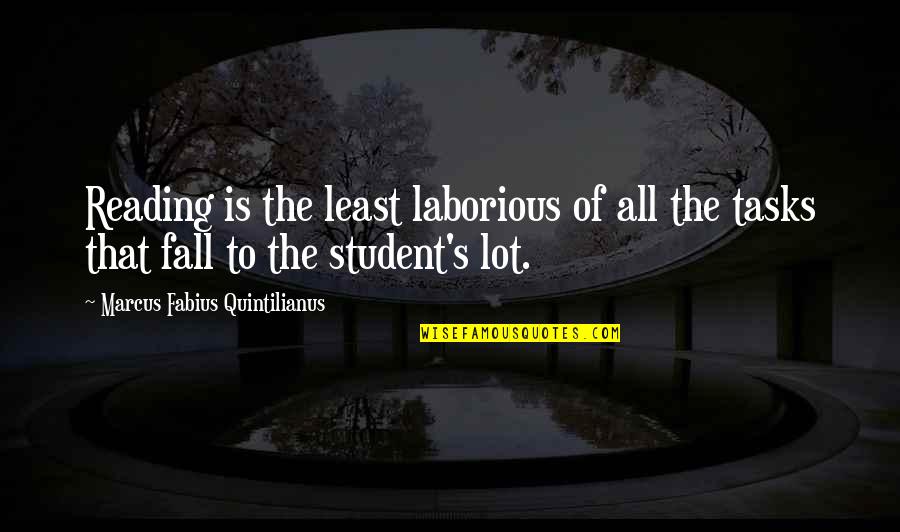 Shenzi Banzai And Ed Quotes By Marcus Fabius Quintilianus: Reading is the least laborious of all the