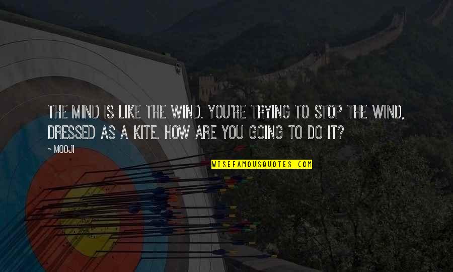 Sherice Bluford Quotes By Mooji: The mind is like the wind. You're trying Sherice Bluford Quotes By Mooji: The mind is like the wind. You're trying