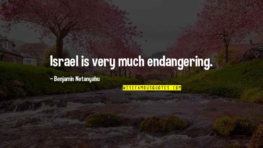 Sherlock Series Memorable Quotes By Benjamin Netanyahu: Israel is very much endangering.