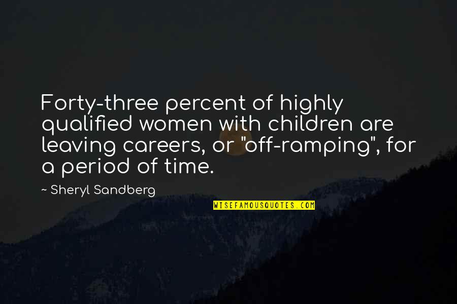 Sheryl Quotes By Sheryl Sandberg: Forty-three percent of highly qualified women with children Sheryl Quotes By Sheryl Sandberg: Forty-three percent of highly qualified women with children