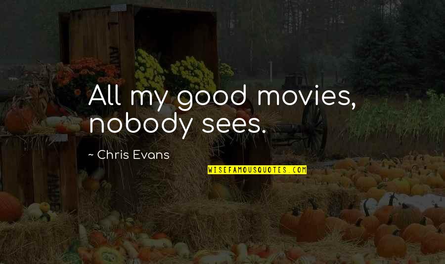 She's Been Hurt Before Quotes By Chris Evans: All my good movies, nobody sees.