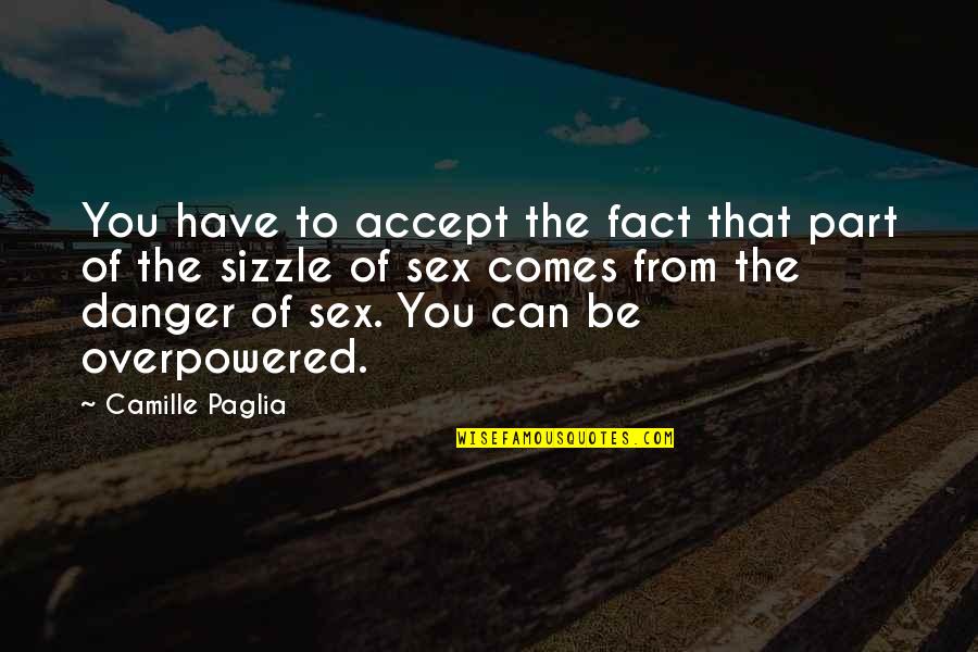 She's Mine Love Quotes By Camille Paglia: You have to accept the fact that part