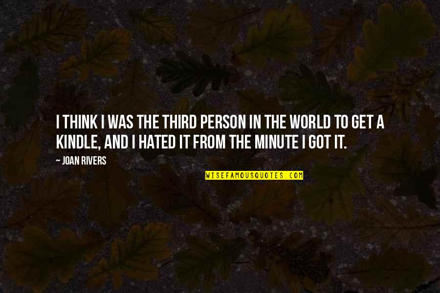 Shevchenko Vs Eye Quotes By Joan Rivers: I think I was the third person in Shevchenko Vs Eye Quotes By Joan Rivers: I think I was the third person in