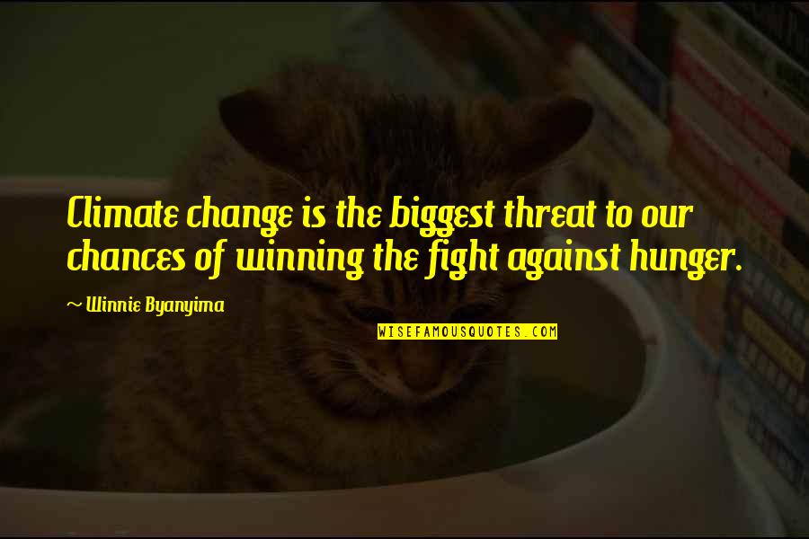Sheytan Parasti Quotes By Winnie Byanyima: Climate change is the biggest threat to our Sheytan Parasti Quotes By Winnie Byanyima: Climate change is the biggest threat to our