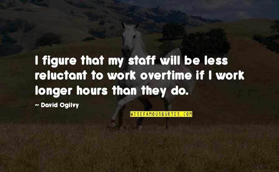 Shifting The Monkey Quotes By David Ogilvy: I figure that my staff will be less