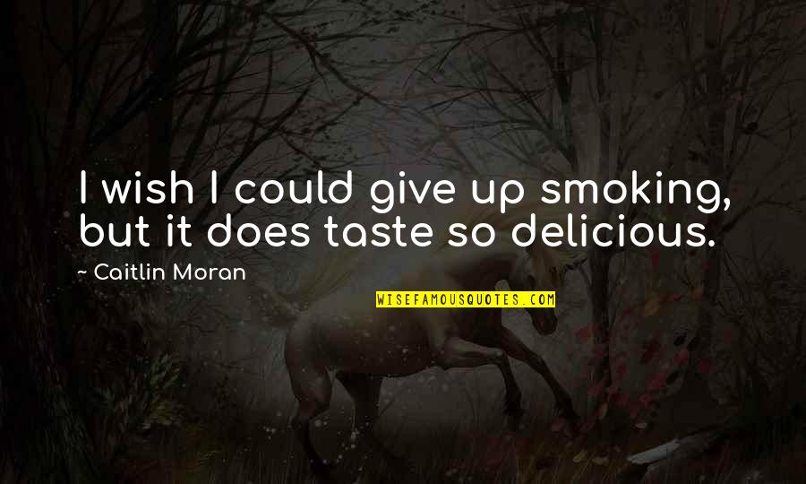 Shiki Misaki Quotes By Caitlin Moran: I wish I could give up smoking, but