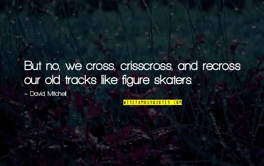 Shikoku Quotes By David Mitchell: But no, we cross, crisscross, and recross our