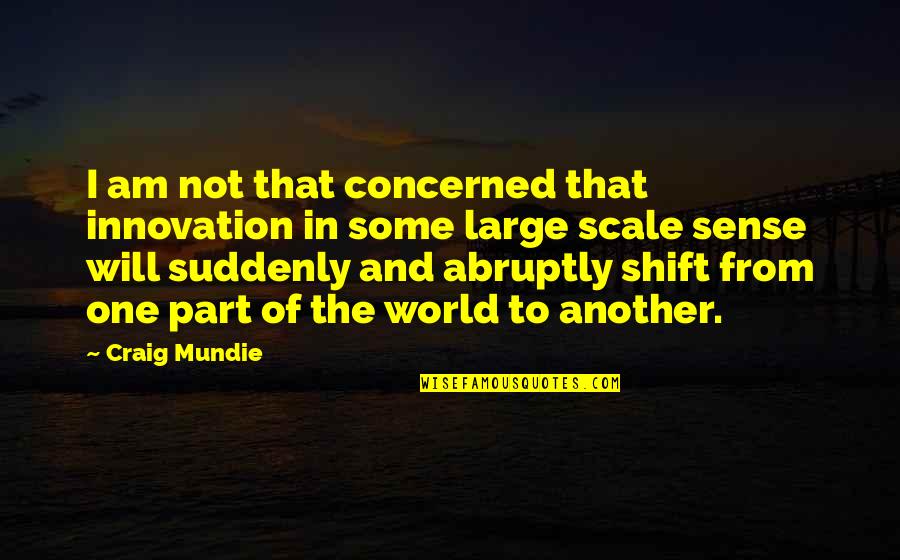 Shimmer Love Quotes By Craig Mundie: I am not that concerned that innovation in Shimmer Love Quotes By Craig Mundie: I am not that concerned that innovation in