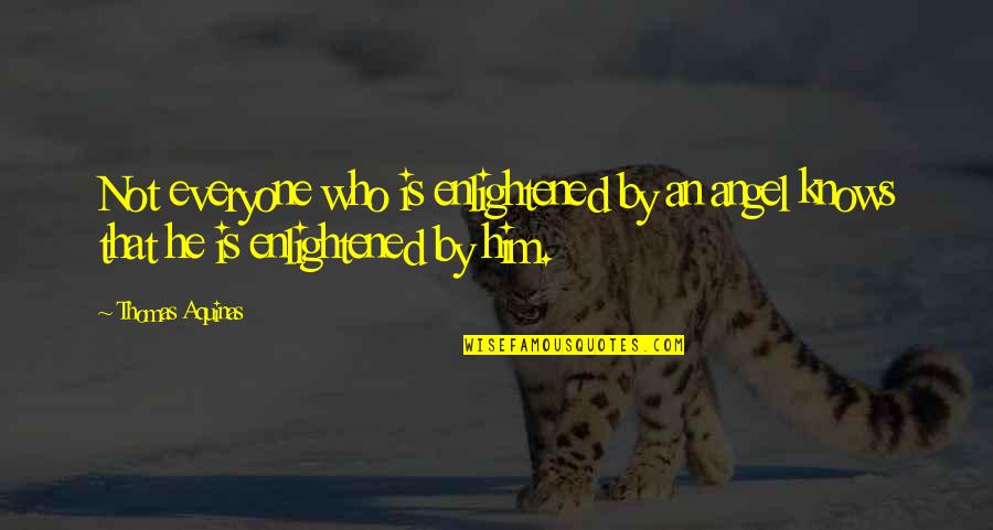 Shindigz Rva Quotes By Thomas Aquinas: Not everyone who is enlightened by an angel