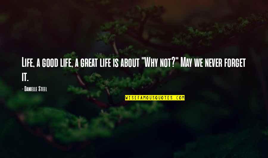 Shinee Members Quotes By Danielle Steel: Life, a good life, a great life is