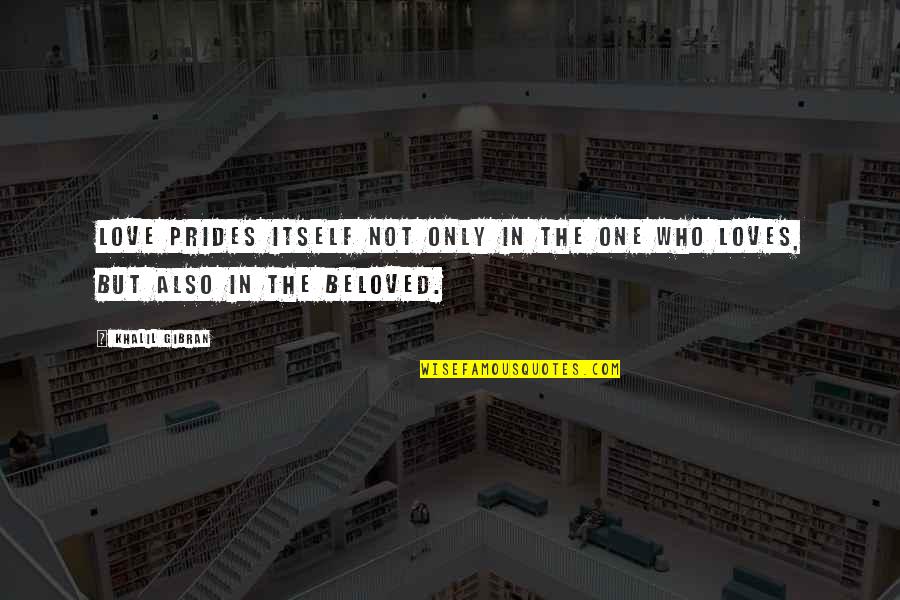 Shinkle Norman Quotes By Khalil Gibran: Love prides itself not only in the one