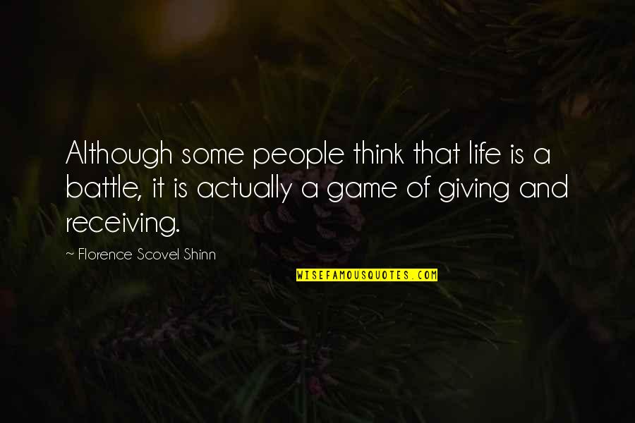 Shinn Quotes By Florence Scovel Shinn: Although some people think that life is a Shinn Quotes By Florence Scovel Shinn: Although some people think that life is a