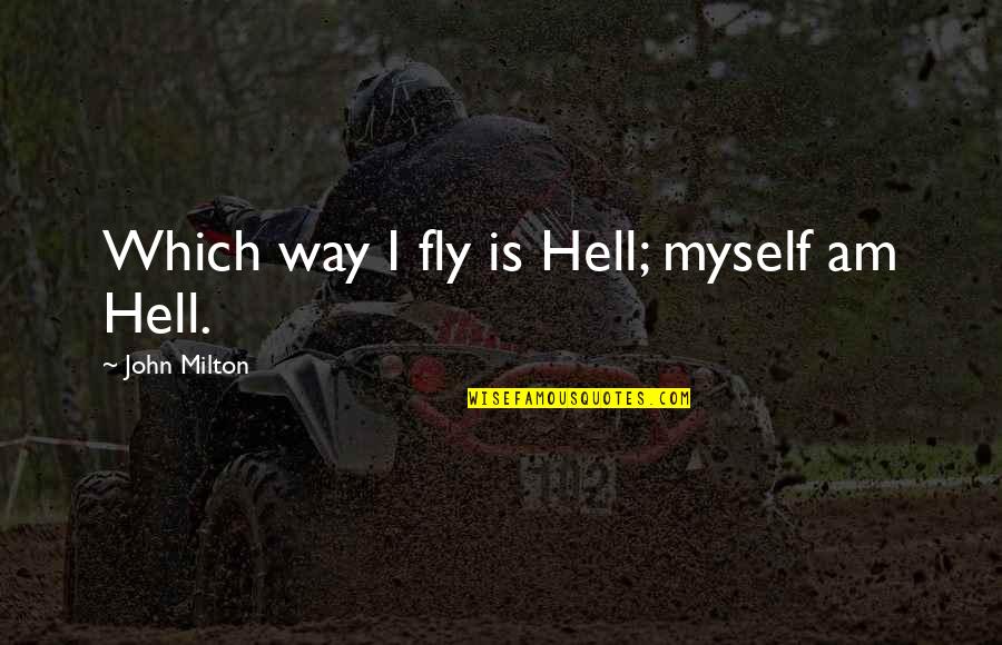Shiotan Quotes By John Milton: Which way I fly is Hell; myself am
