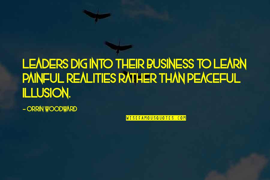 Ship And Pack Quotes By Orrin Woodward: Leaders dig into their business to learn painful