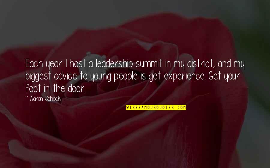 Shipston On Stour Quotes By Aaron Schock: Each year I host a leadership summit in Shipston On Stour Quotes By Aaron Schock: Each year I host a leadership summit in