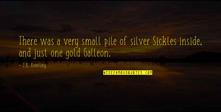 Shiramine Miu Quotes By J.K. Rowling: There was a very small pile of silver