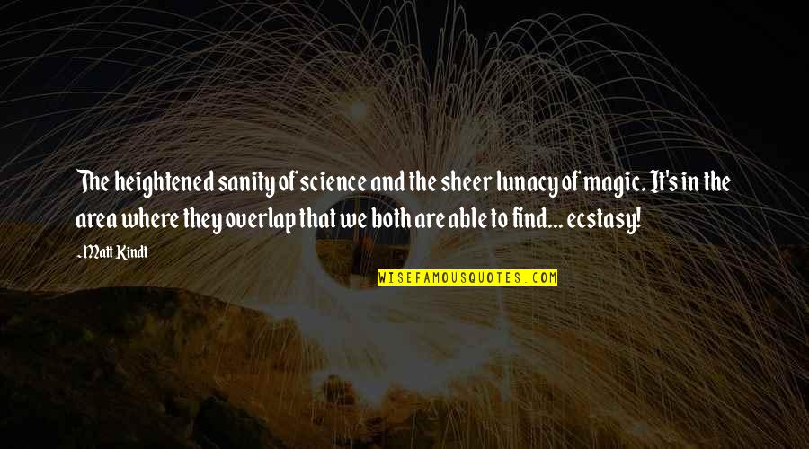 Shironamhin Quotes By Matt Kindt: The heightened sanity of science and the sheer