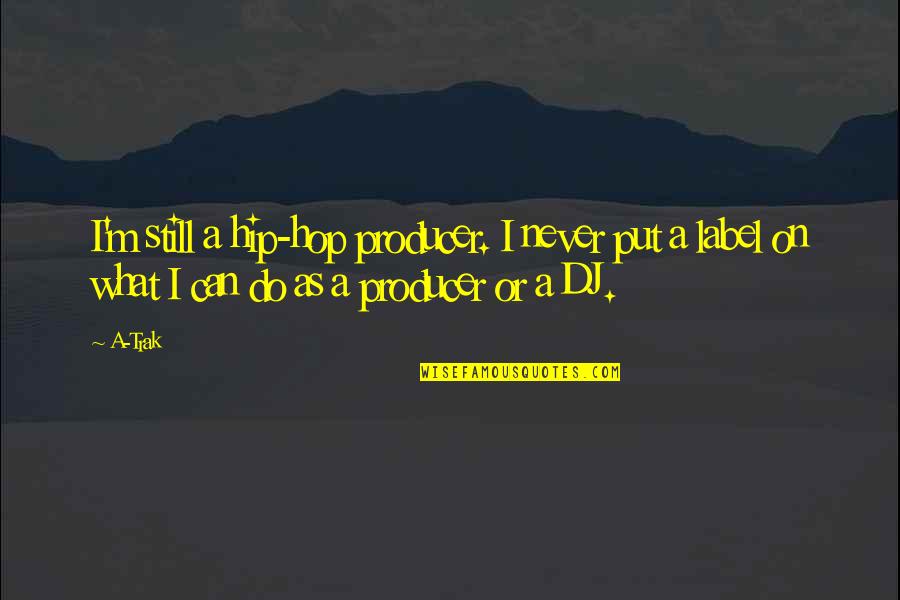 Shirting Material Quotes By A-Trak: I'm still a hip-hop producer. I never put