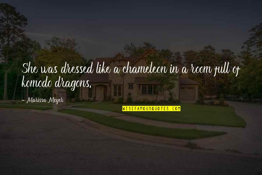 Shitexpress Quotes By Marissa Meyer: She was dressed like a chameleon in a