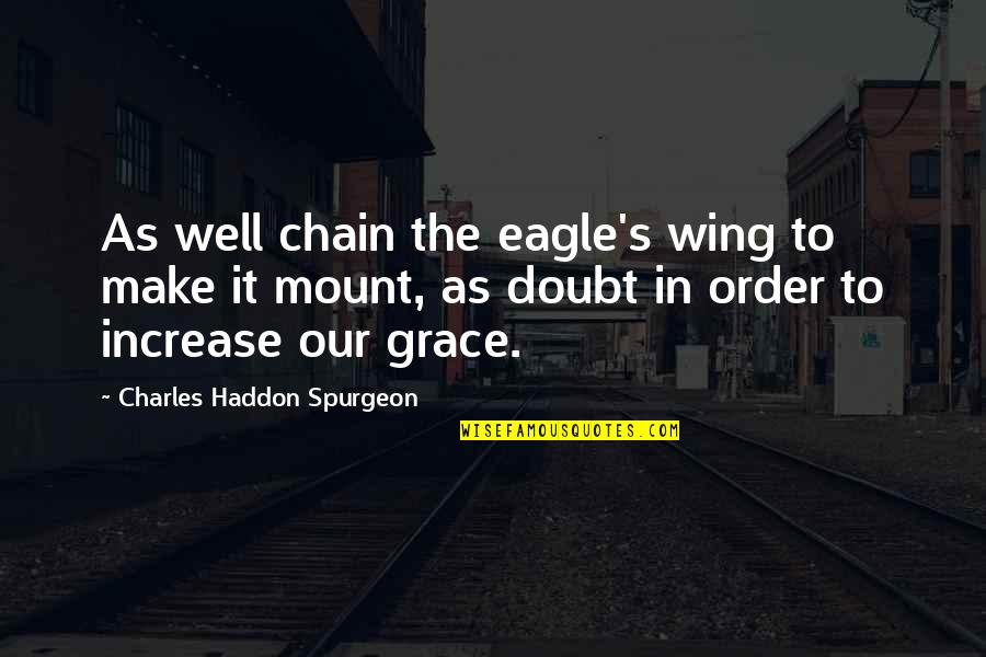 Shity Managers Quotes By Charles Haddon Spurgeon: As well chain the eagle's wing to make