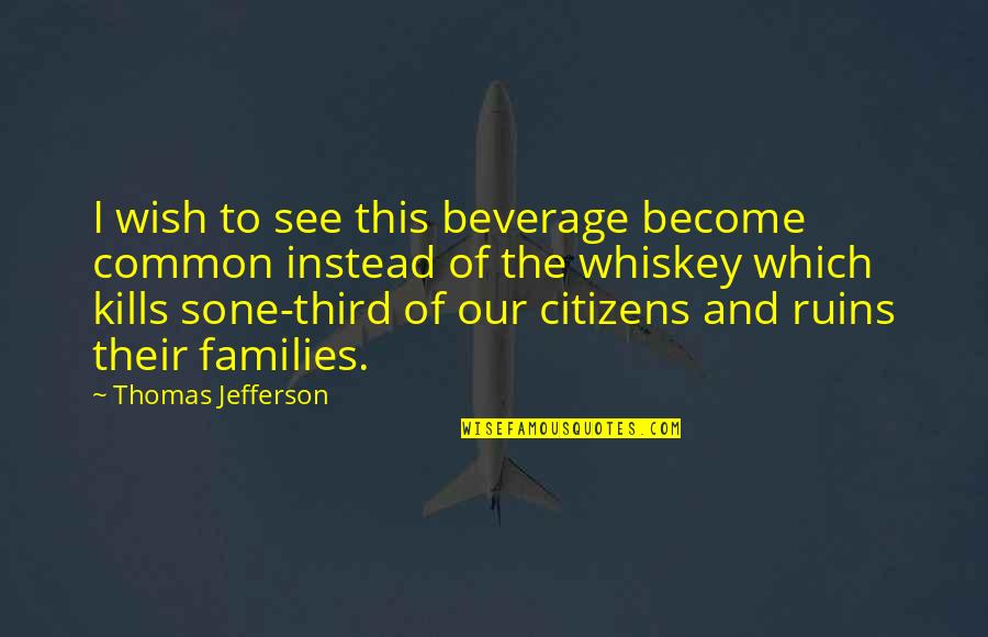 Shizuko Kasagi Quotes By Thomas Jefferson: I wish to see this beverage become common Shizuko Kasagi Quotes By Thomas Jefferson: I wish to see this beverage become common