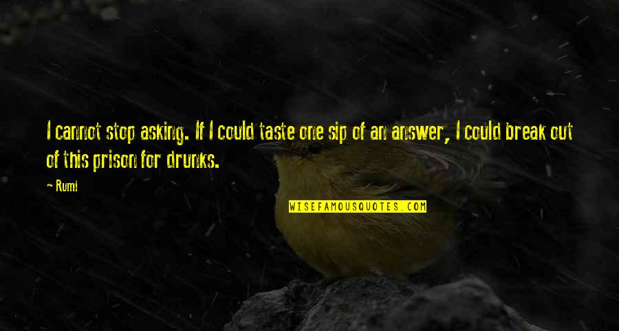 Shoddiness Quotes By Rumi: I cannot stop asking. If I could taste