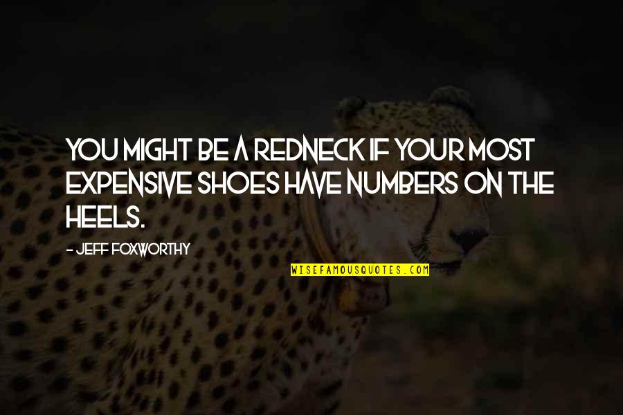 Shoes And Heels Quotes By Jeff Foxworthy: You might be a redneck if your most