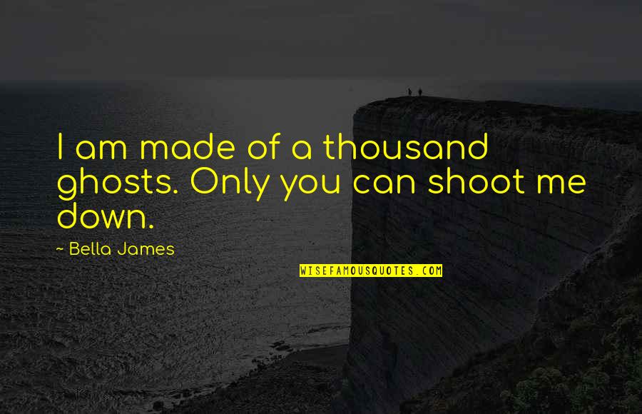Shoot You Down Quotes By Bella James: I am made of a thousand ghosts. Only