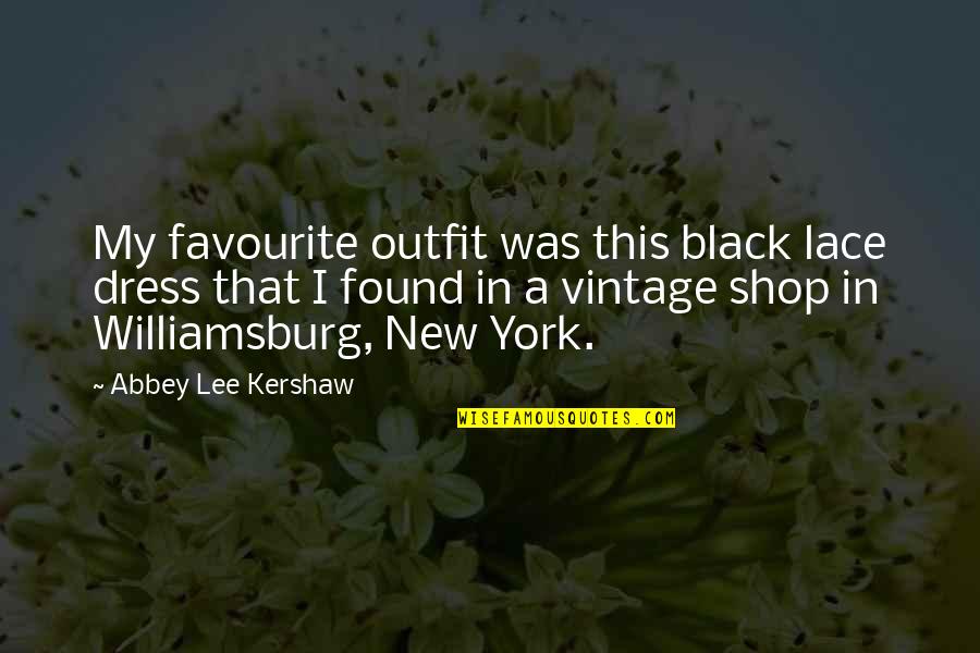 Shop Quotes By Abbey Lee Kershaw: My favourite outfit was this black lace dress