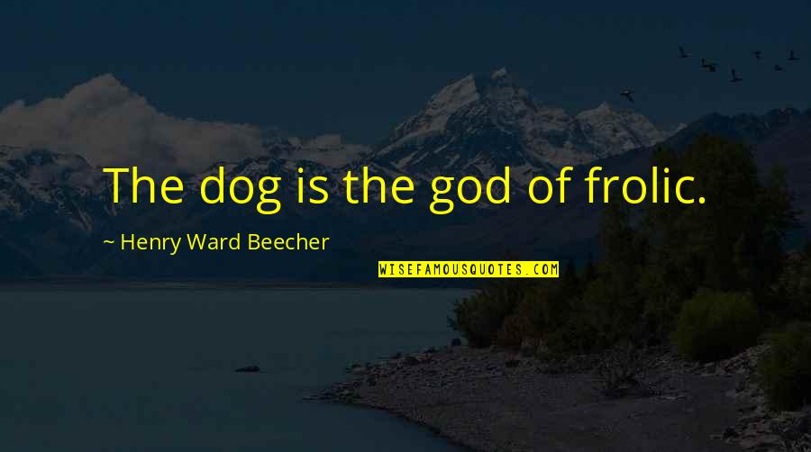 Short Canoe Quotes By Henry Ward Beecher: The dog is the god of frolic. Short Canoe Quotes By Henry Ward Beecher: The dog is the god of frolic.
