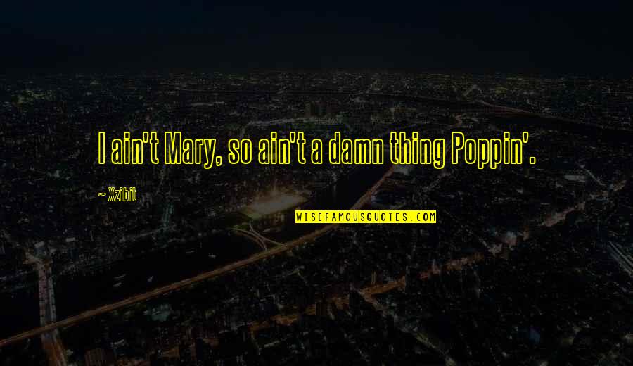 Short Chubby Quotes By Xzibit: I ain't Mary, so ain't a damn thing
