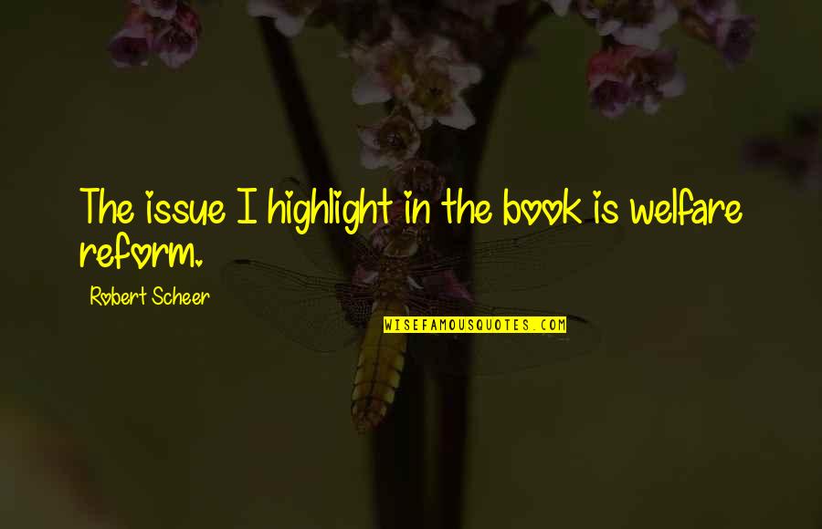 Short Coolness Quotes By Robert Scheer: The issue I highlight in the book is