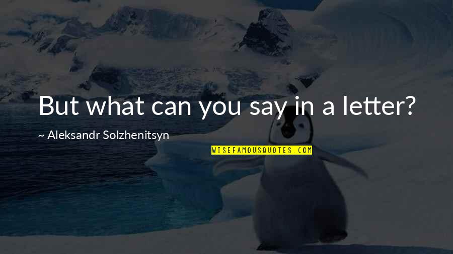 Short Grunge Quotes By Aleksandr Solzhenitsyn: But what can you say in a letter? Short Grunge Quotes By Aleksandr Solzhenitsyn: But what can you say in a letter?