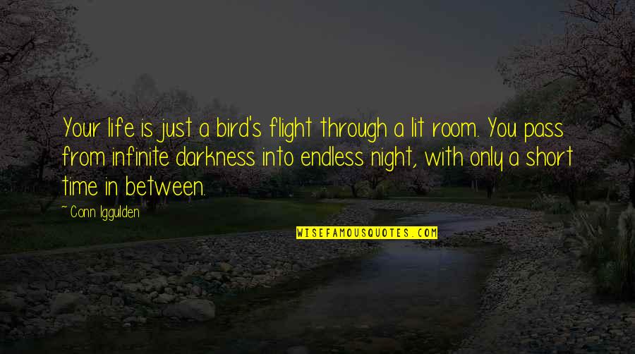 Short Lit Quotes By Conn Iggulden: Your life is just a bird's flight through