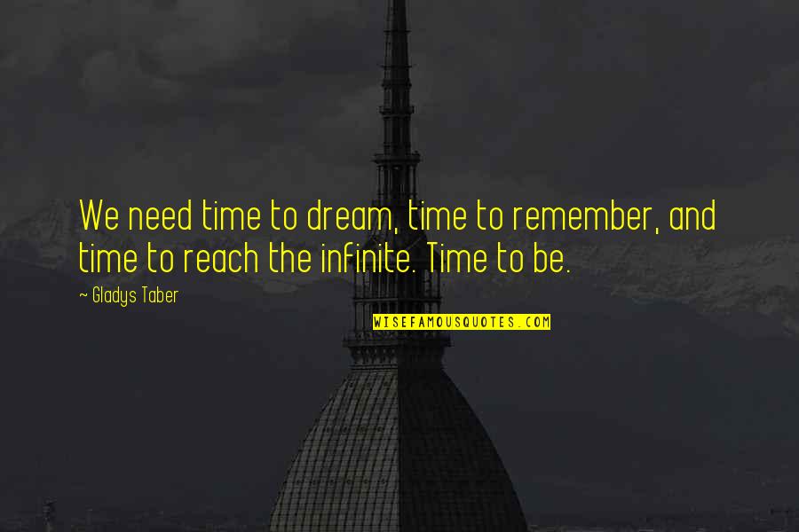 Short Looking For Alaska Quotes By Gladys Taber: We need time to dream, time to remember,