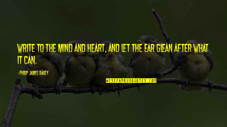 Short Meaningful Hunting Quotes By Philip James Bailey: Write to the mind and heart, and let Short Meaningful Hunting Quotes By Philip James Bailey: Write to the mind and heart, and let