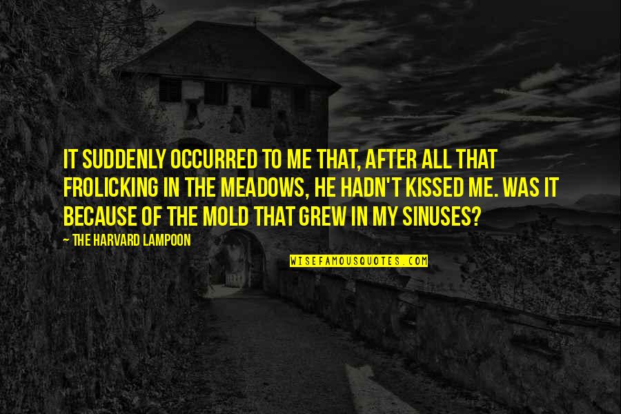 Short Montessori Quotes By The Harvard Lampoon: It suddenly occurred to me that, after all Short Montessori Quotes By The Harvard Lampoon: It suddenly occurred to me that, after all