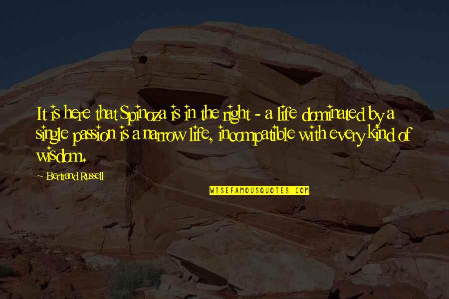 Short Nautical Quotes By Bertrand Russell: It is here that Spinoza is in the