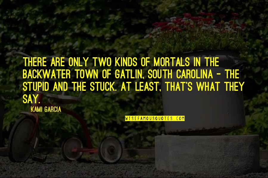 Short Persistence Quotes By Kami Garcia: There are only two kinds of Mortals in