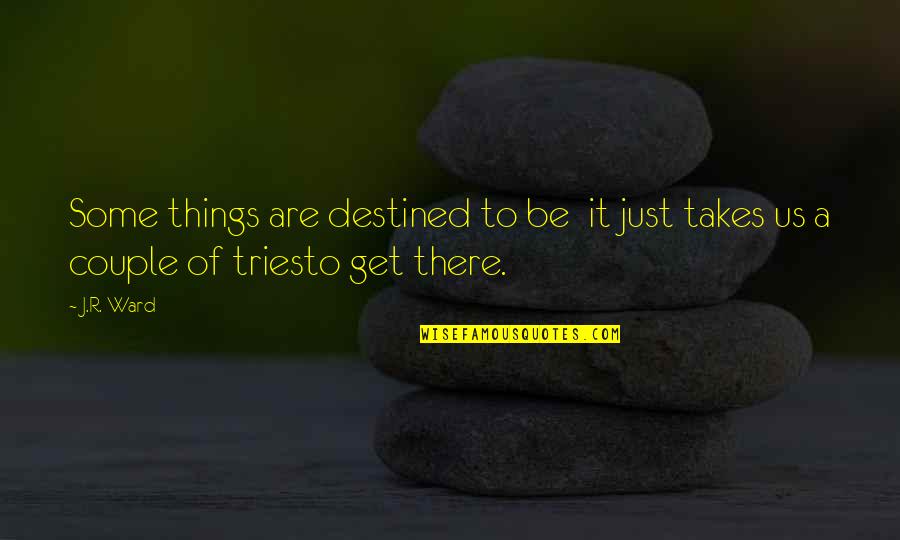 Short Pug Quotes By J.R. Ward: Some things are destined to be it just