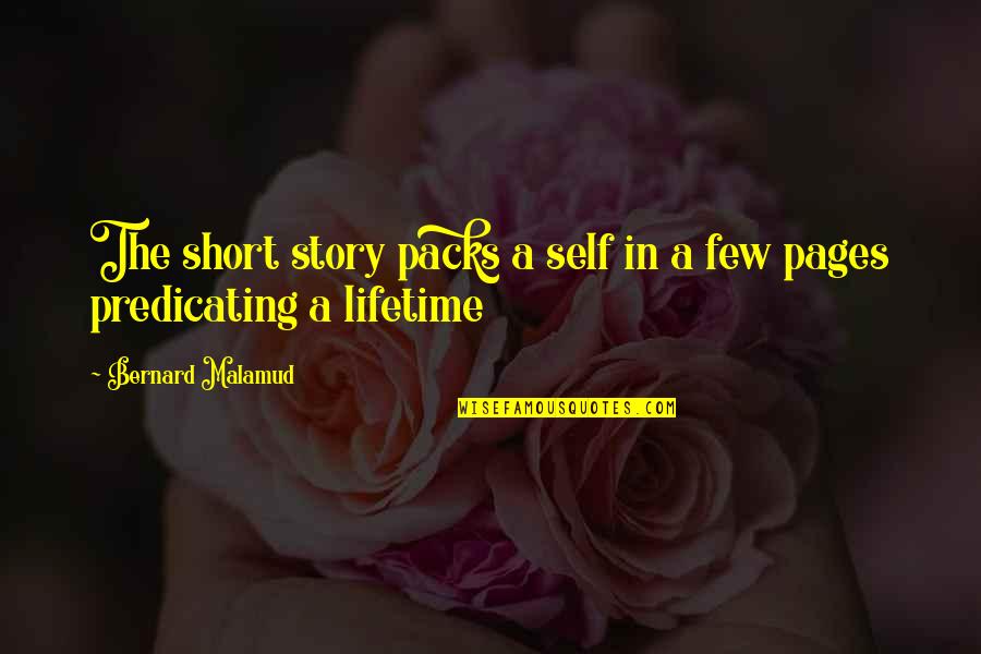 Short Story In Quotes By Bernard Malamud: The short story packs a self in a
