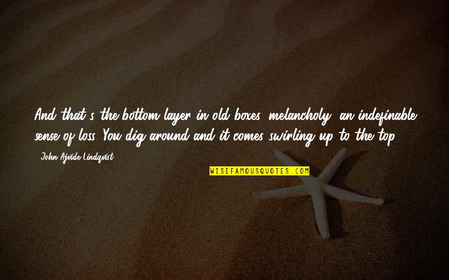 Short Story In Quotes By John Ajvide Lindqvist: And that's the bottom layer in old boxes: Short Story In Quotes By John Ajvide Lindqvist: And that's the bottom layer in old boxes: