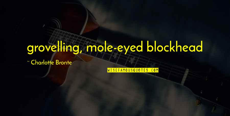 Short Term Missions Quotes By Charlotte Bronte: grovelling, mole-eyed blockhead Short Term Missions Quotes By Charlotte Bronte: grovelling, mole-eyed blockhead