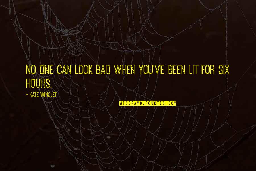 Short Twin Flame Quotes By Kate Winslet: No one can look bad when you've been Short Twin Flame Quotes By Kate Winslet: No one can look bad when you've been
