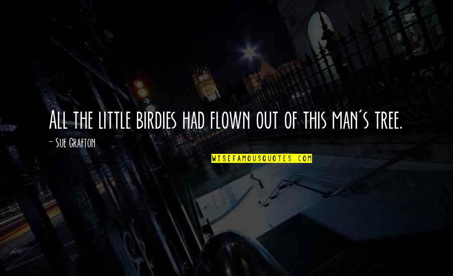 Shortand Quotes By Sue Grafton: All the little birdies had flown out of