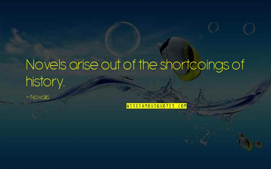 Shortcoings Quotes By Novalis: Novels arise out of the shortcoings of history.