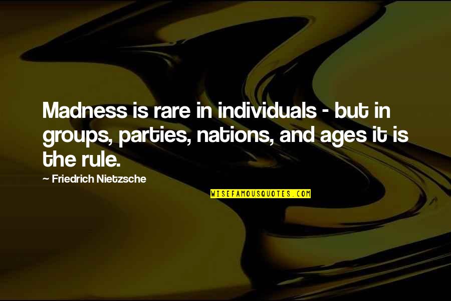 Shotover Camera Quotes By Friedrich Nietzsche: Madness is rare in individuals - but in
