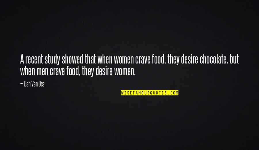Showed Quotes By Dan Van Oss: A recent study showed that when women crave