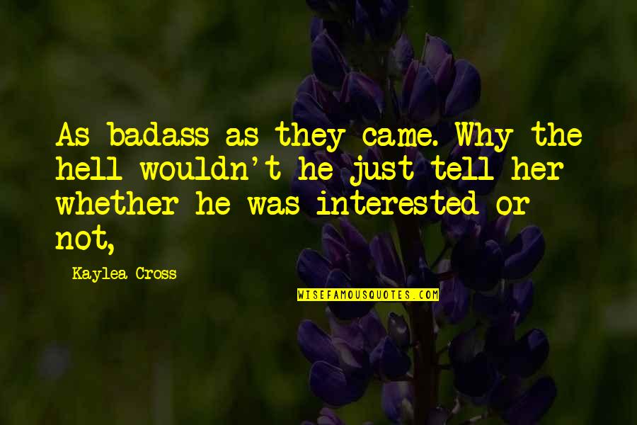 Shree Krishna Janmashtami 2013 Quotes By Kaylea Cross: As badass as they came. Why the hell