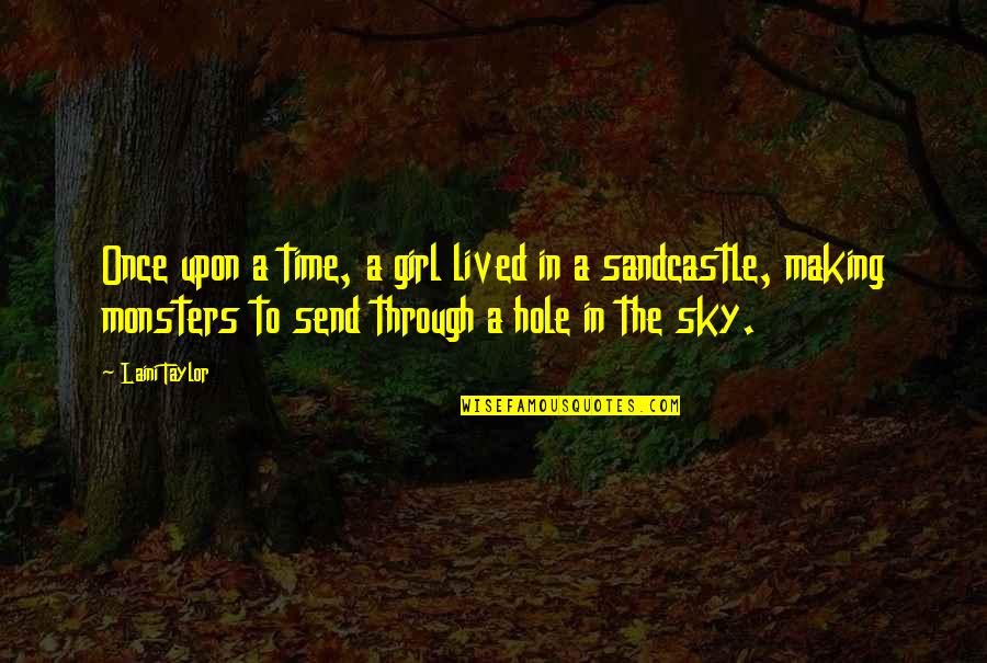 Shreyas Quotes By Laini Taylor: Once upon a time, a girl lived in Shreyas Quotes By Laini Taylor: Once upon a time, a girl lived in